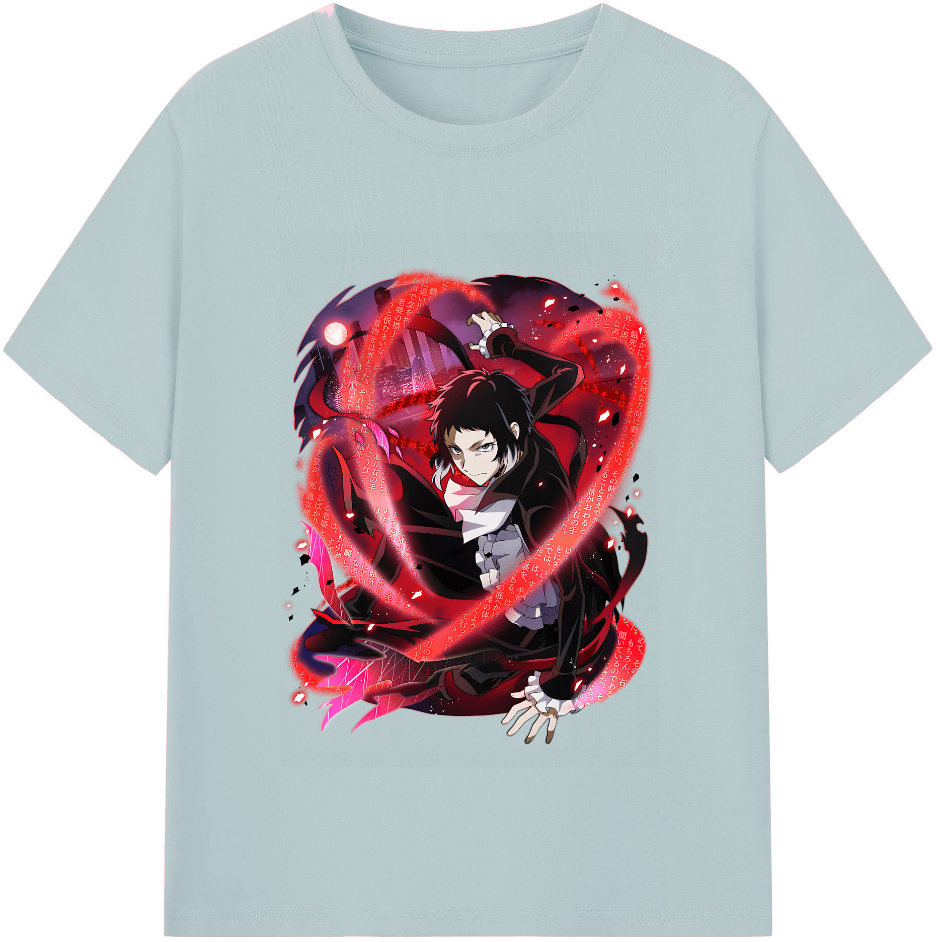 （画像用） 文豪ストレイドッグス Bungo Stray Dogs 綿100％半袖Tシャツ（フロントプリント）